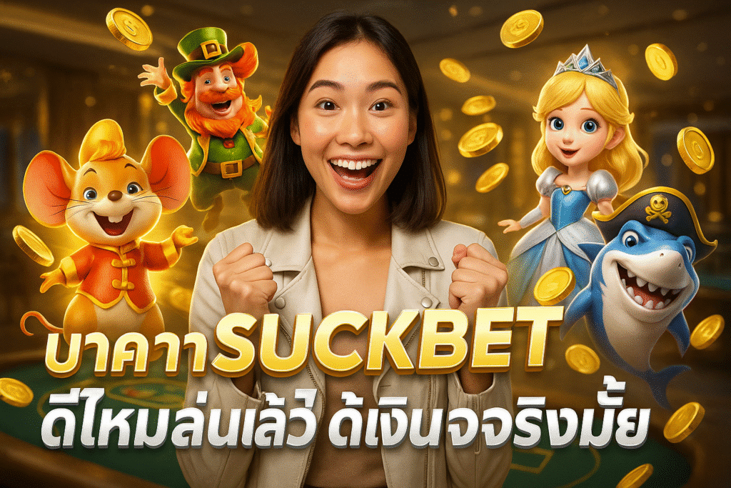 บาคาร่า SUCKBET ดีไหม? เล่นแล้วได้เงินจริงมั้ย